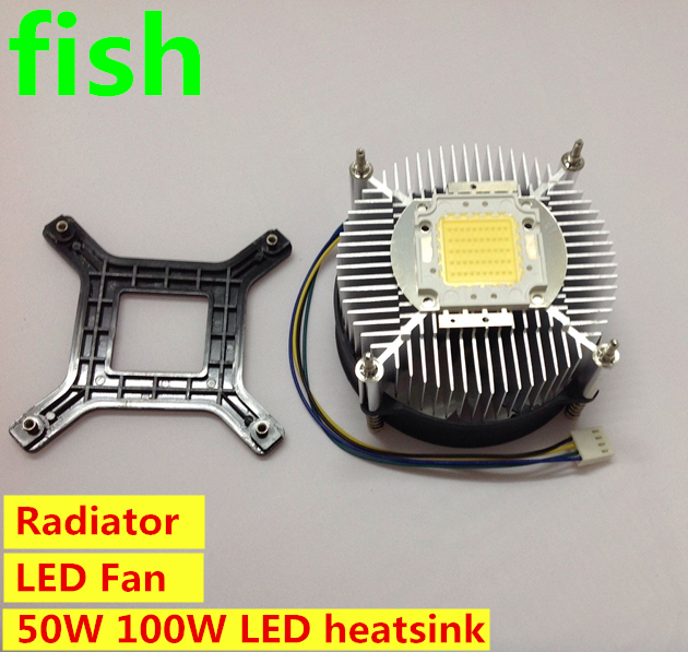 50W 100W  LED  /  / Ĩ 1PCS / Ʈ LED  Ʈ ũ 濭  DC 12V/LED fan heat sink heatsink radiator DC 12V for 50W 100W high power LED light/l